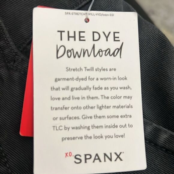 Spanx stretch twill ankle cargo pants in washed black XS - Picture 5 of 5